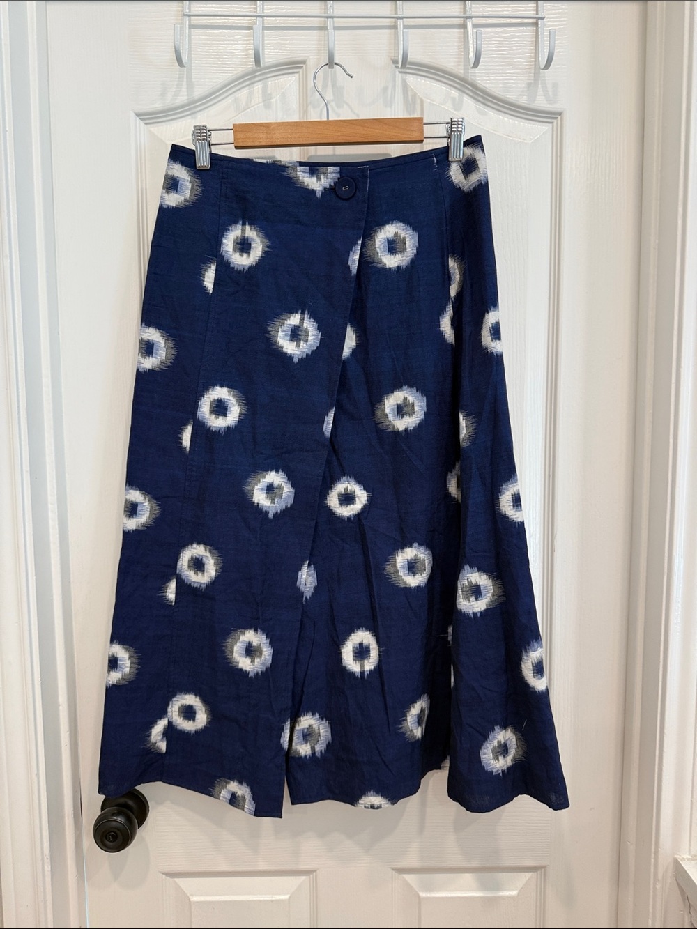 Julia Amory Shibori print wrap skirt